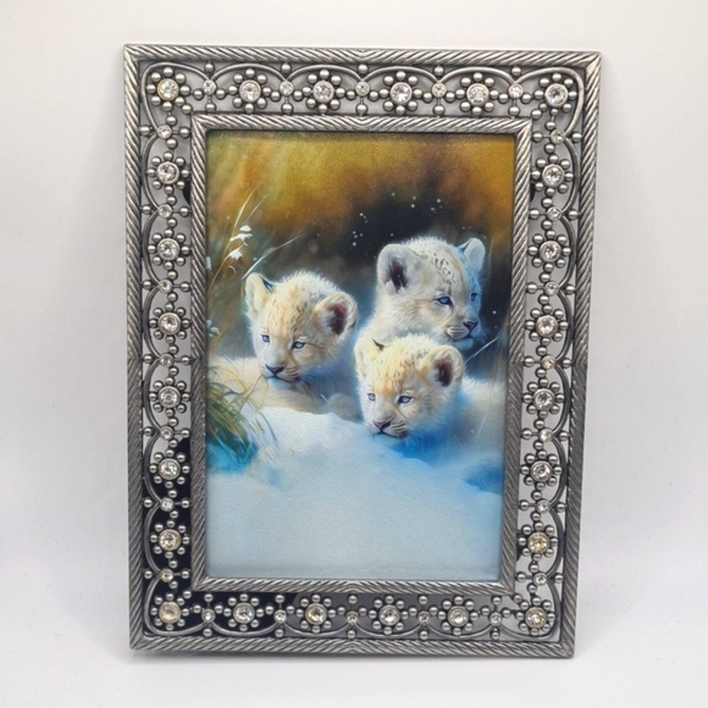 Baby Cubs Watercolor Oil‎ Painting Framed Art Print